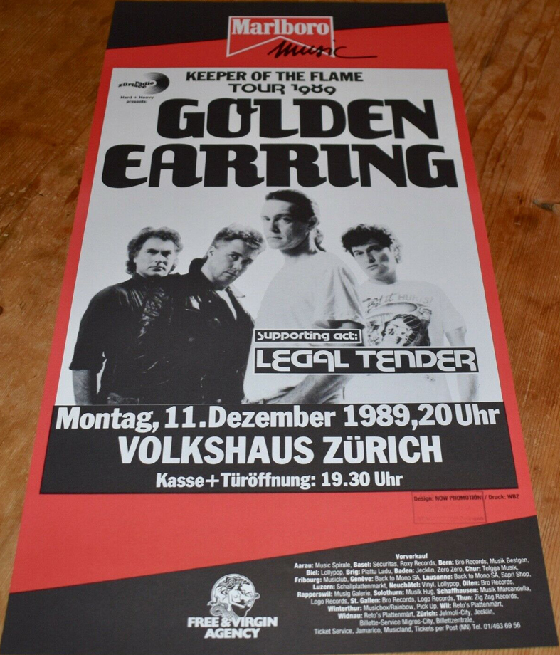 Golden Earring show poster Zurich December 11 1989 Zurich (Switserland)) - Volkshaus